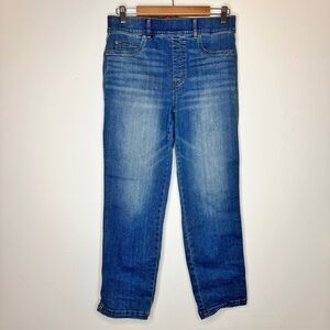SPANX Blue Jeans Jeggings Straight Leg Size Large Straight Leg